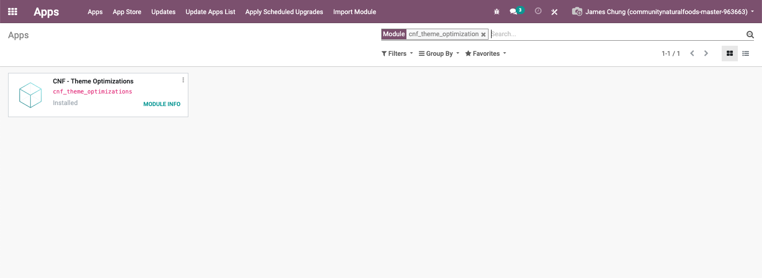 Module search